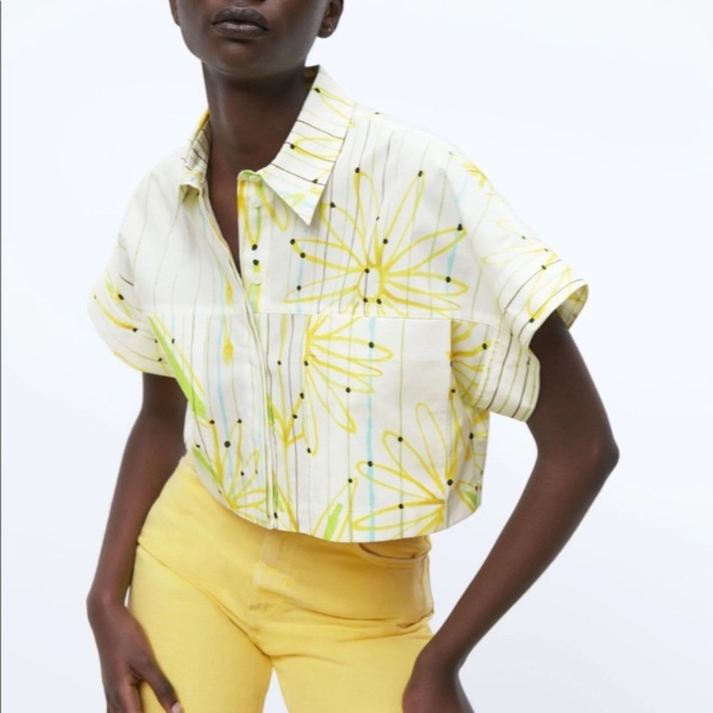 Zara Daisy Poplin Shirt